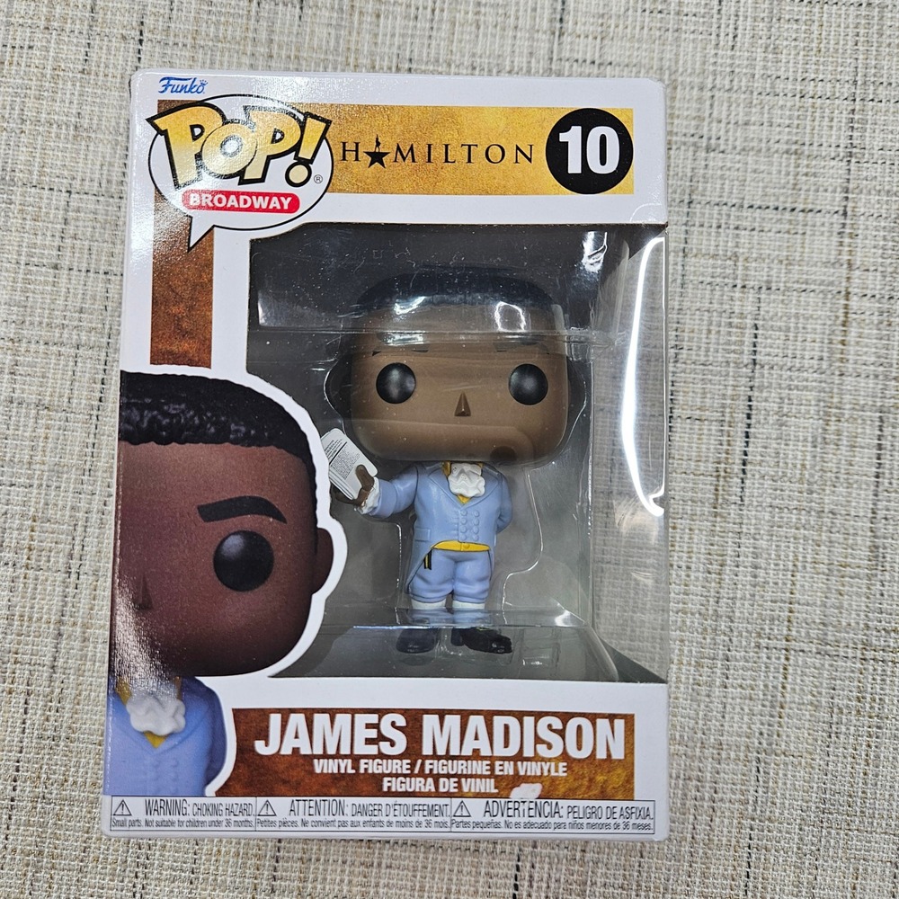 Funko Pop Broadway Hamilton James Madison Vinyl Figure‎ 10 Collectible Toy NEW